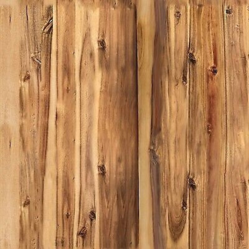 Meja alami (FA) aksen kayu dan marmer-ambang