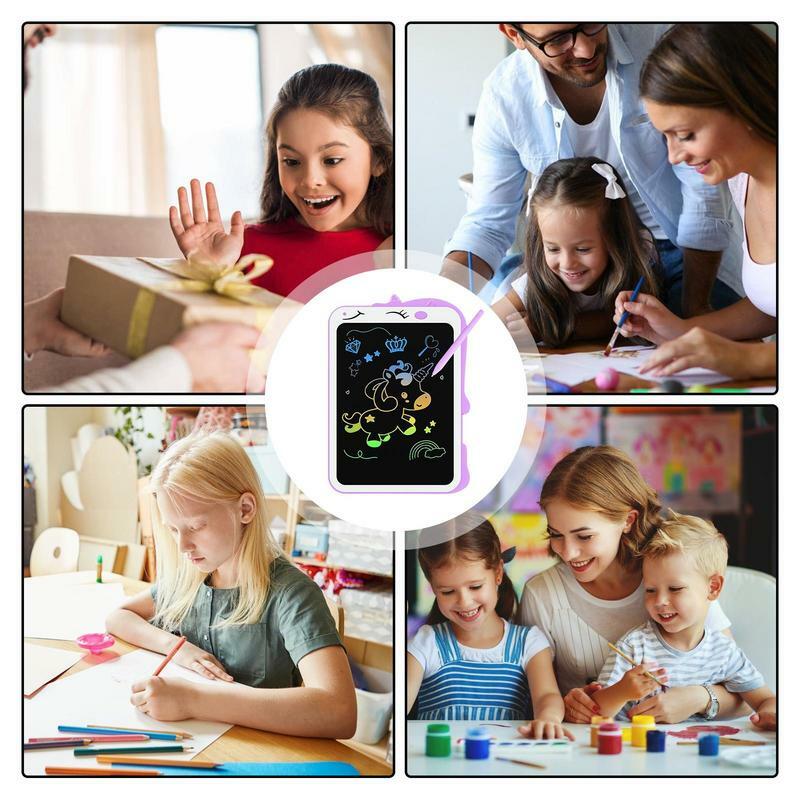 Papan tulis balita 8.5 inci LCD papan coretan hadiah papan coretan Hadiah untuk anak Perlindungan Mata mainan menulis untuk anak perempuan dan anak laki-laki 2