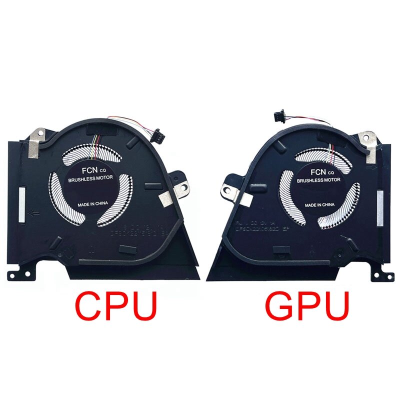 Mới Laptop CPU GPU Làm Mát Quạt Tản Nhiệt Cho Laptop ASUS ROG Zephyrus Bộ Đôi 15 GX550 GX550LXS GX550LWS GX550Q DC12V 1A 4 Chân