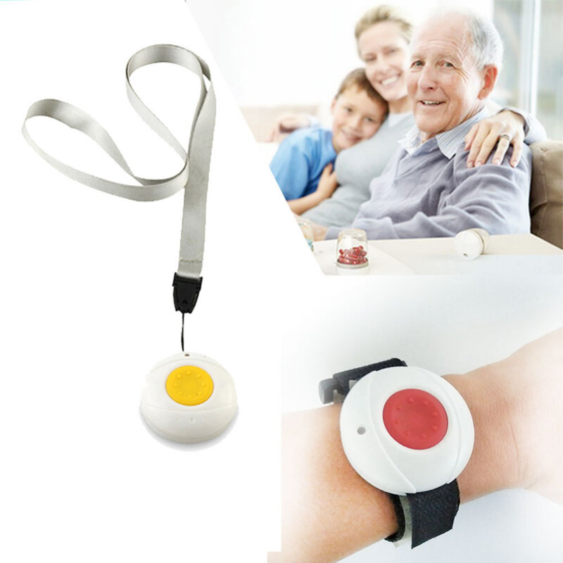 Bouton de panique RF 433mhz SOS, alarme d'urgence pour personnes âgées, Bracelet de montre, système d'alarme de sécurité domestique GSM