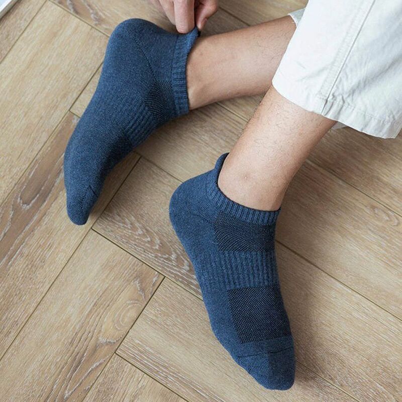 All-match Invisible Comfortable Mesh Shallow Summer Low-top Socks Hosiery Boat Socks Men's Socks