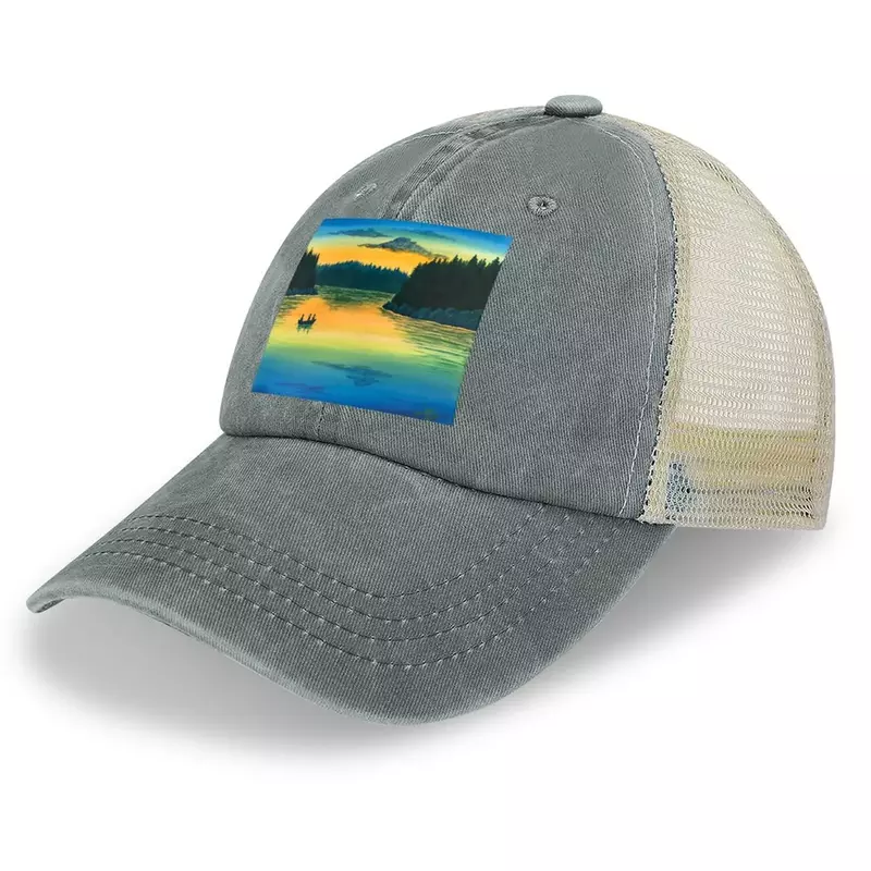 Sombrero de vaquero de pesca para hombre y mujer, gorra de Golf negra