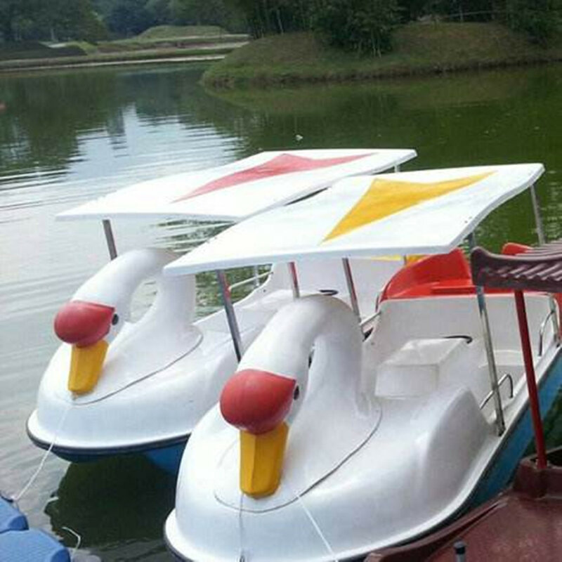 2/4-person pedal boat park play fiberglass boat cartoon boat water bike Pleasure boat, tool boat, water play