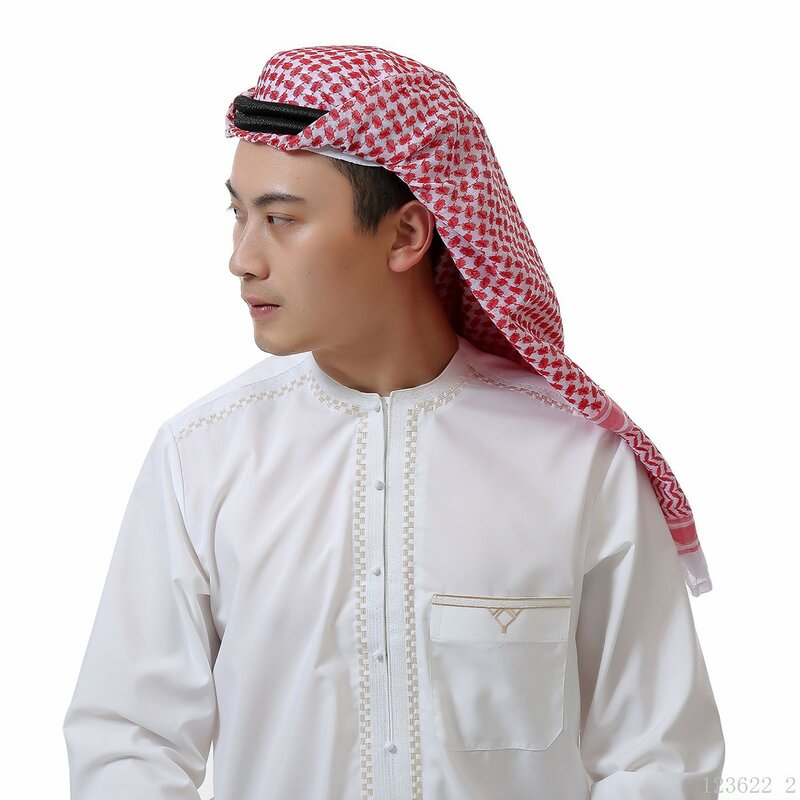 2 Stuks Heren Hoofddoek Saudi Arabia Headwrap Producten Kalkoen Hijab Kippa Dubai Moslim Hoed Uae Cap Bandana En Hoofdband Set