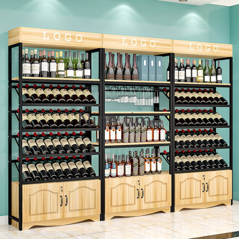 ตู้ใส่ไวน์แบบคว่ำในห้องนั่งเล่นตู้ชั้นวางของในห้องครัวขวดขนาดเล็กตู้บาร์บุฟเฟ่ต์รุ่นใหม่ Vin stockage Vin อุปกรณ์ภายในบ้าน