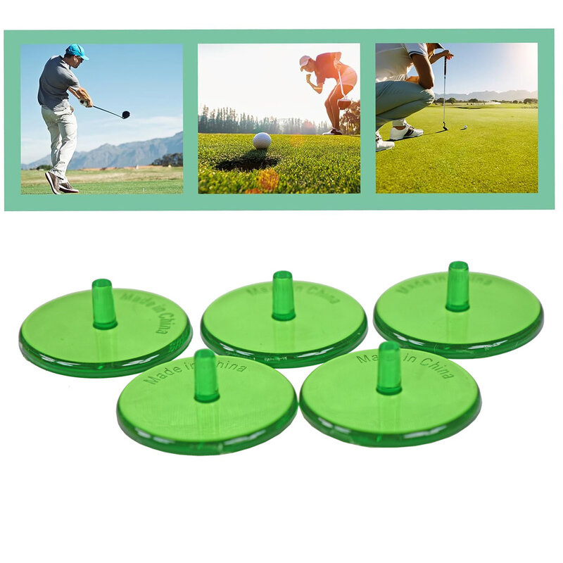 100pcs Plastic Golf Ball Position Markers Durable Shiny Color Position Marker for Golf and Baseball Fun Games