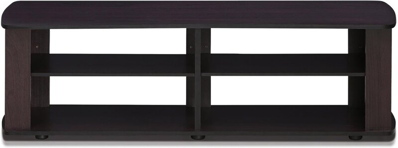Furinno-Soporte de TV para centro de entretenimiento, accesorio para televisor de 43,3 "(W) x13.4(H) x13.1(D), color nogal oscuro