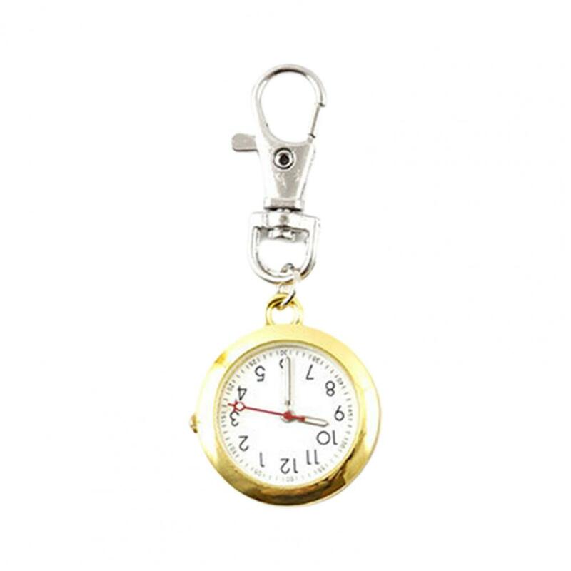 Jam saku Suster jam tangan kuarsa kedap air dioperasikan dengan baterai uniseks jam tangan gantungan kunci jam hadiah untuk pria wanita