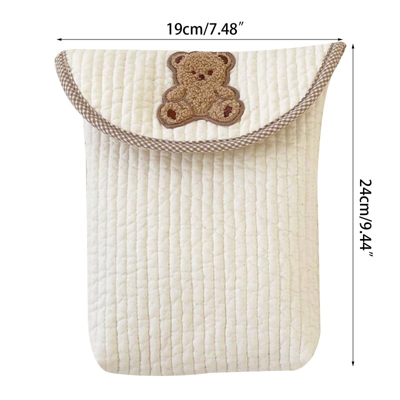 การ์ตูนหมีถุงผ้าอ้อมเด็กนำมาใช้ใหม่ล้างทำความสะอาดได้ผ้าอ้อมเด็กกระเป๋าออแกไนเซอร์กระเป๋า
