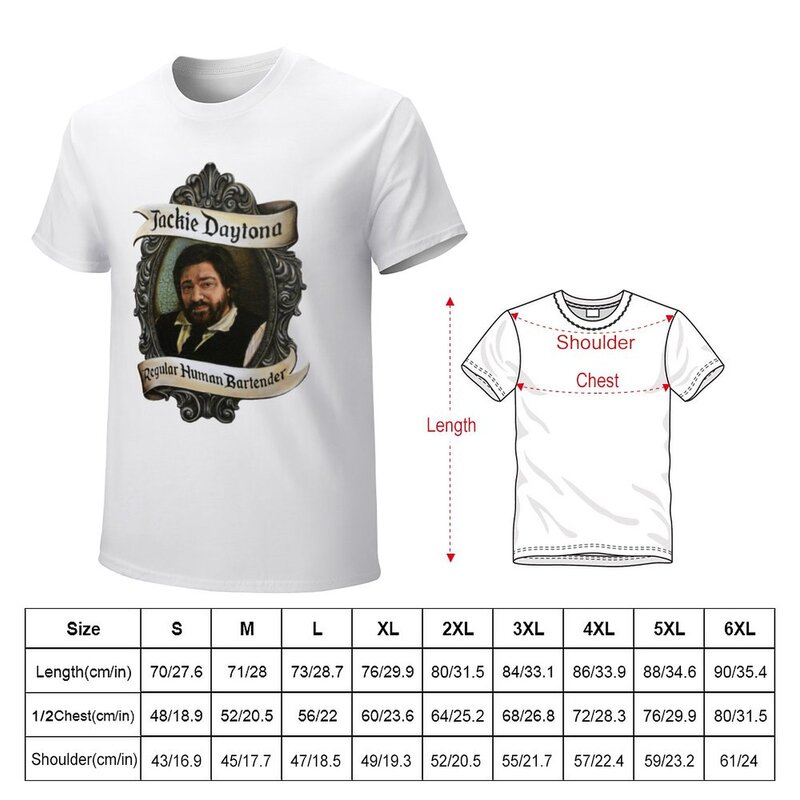 Jackie Daytona Human Barman Art Cadeau Voor Fan T-Shirt Sportfans Koreaanse Mode Heren T-Shirts Pack