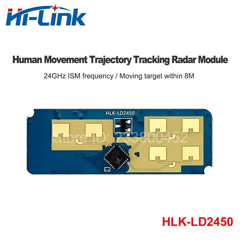 2 stücke 24g HLK-LD2450 mmwave menschliche Distanz Geschwindigkeit Tracking-Sensor-Modul