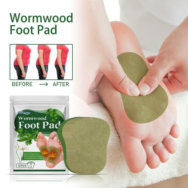 12/24/36pcs Foot Weight Loss Detox Help Sleeping Relieves Stress And Fatigue Natural Cleansing Wormwood Foot Pads For Foot Care