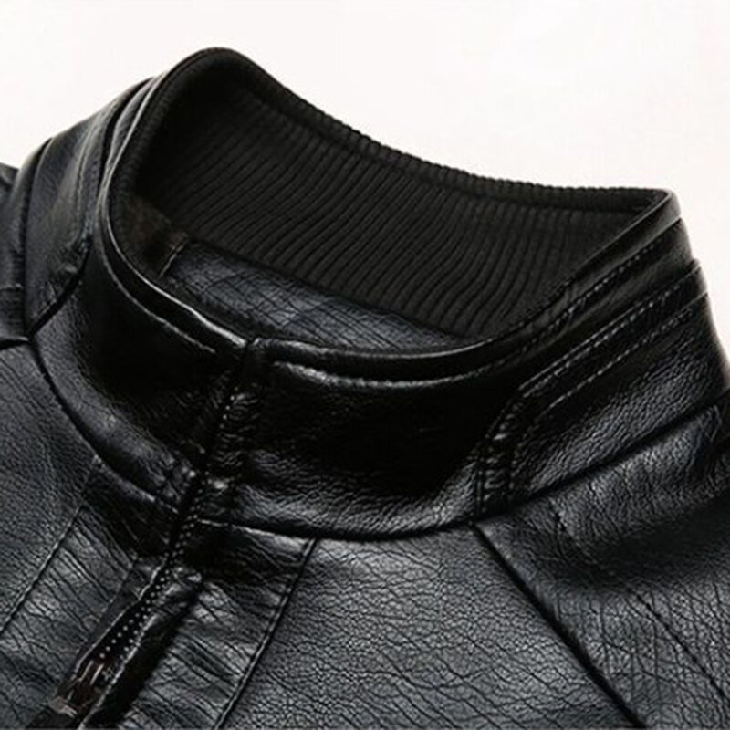 Giacca da uomo in ecopelle giacca Slim Blazer Pu Coat Fashion Streetwear capispalla Slim Fit Blazer Streetwear, capispalla
