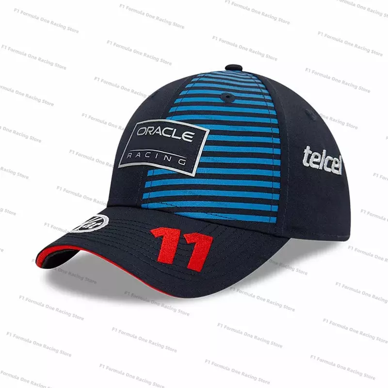 Verstappen หมวกเบสบอลอย่างเป็นทางการ2024 F1หมวกขับรถ Sergio Perez หมวกแข่งรถสูตรหนึ่งทีมสู้วัวกระทิงหมวกพัดลมมอเตอร์ไซค์