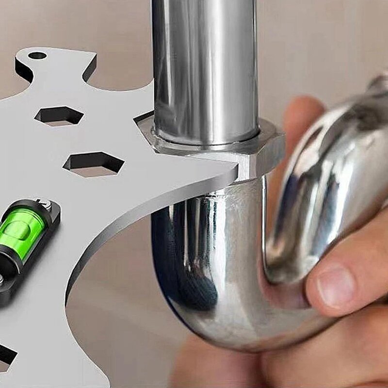 2 szt. Wielofunkcyjny zestaw narzędzi do kluczy do kluczy specjalny klucz z instalacją poziomego kranu prysznicowego