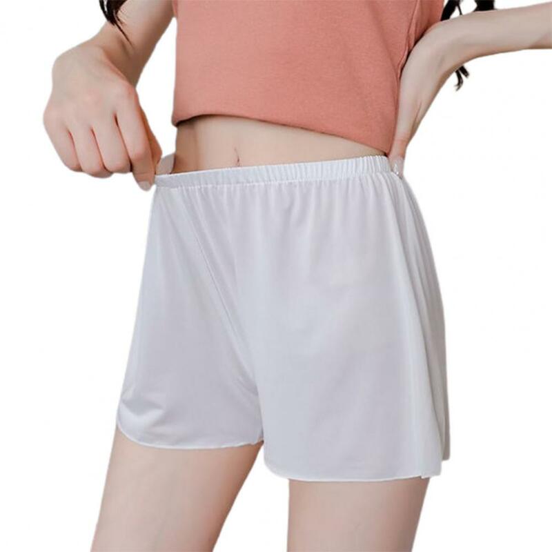 Satynowe krótkie spodnie damskie krótkie rajstopy bezszwowe majtki bielizna damskie bezpieczne majtki bokserki bielizna bielizna kalesony