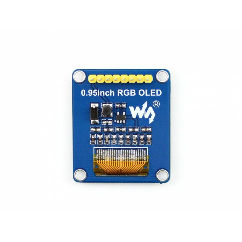 Waveshare 0.95-inch RGB OLED (B) OLED SSD 1331 display screen with 65K color resolution of 96 × 64