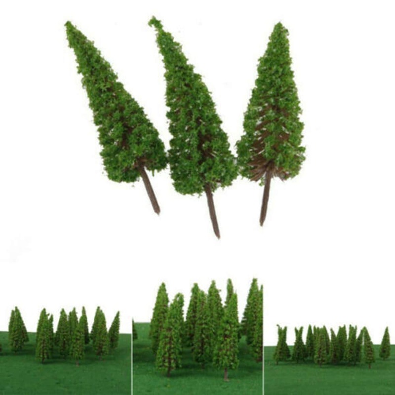 Sztuczne miniaturowy Model sceneria drzewa zabawki do dekoracji kolei dla akcesoria dla dzieci mikro element dekoracji krajobrazu budowlanych