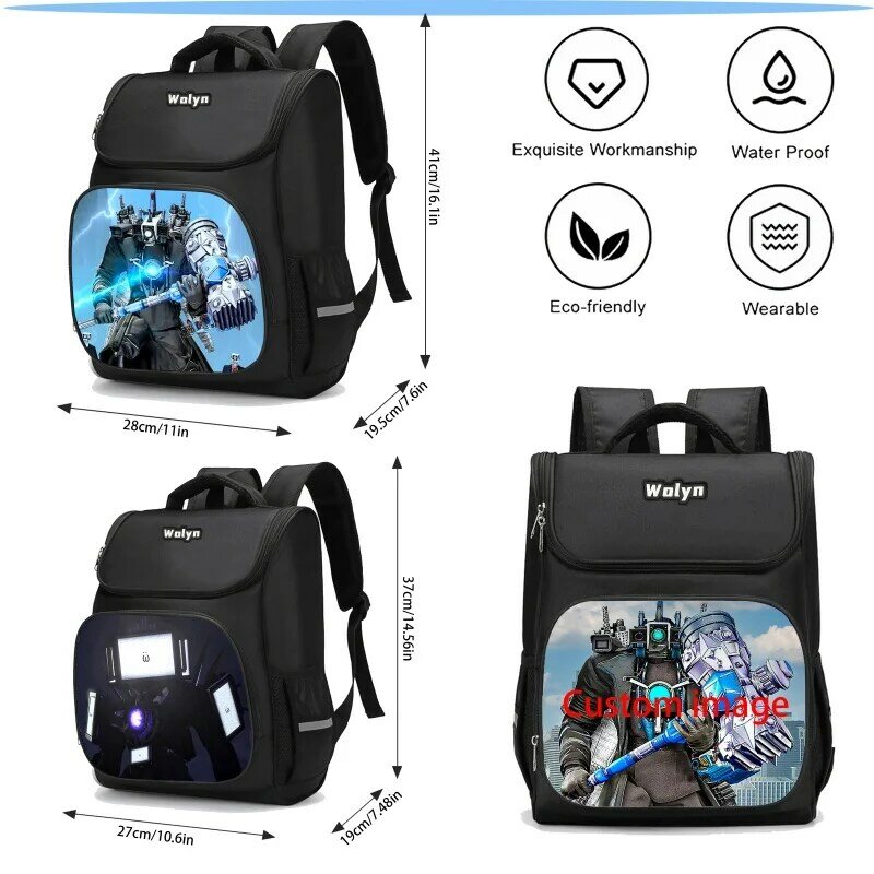 Mochila Wolyn Newly Skibidi Toliet ,School Backpack ,School Bags for Boys Girls ,High Quality and Durable Children  Backpack