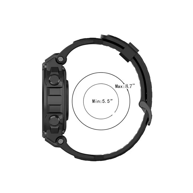 สายรัดข้อมือยางสำหรับเล่นกีฬา huami amazfit T-Rex A1918กำไลข้อมือปรับได้สำหรับ Xiaomi amazfit T-Rex Pro Smart Watch STRAP Correa