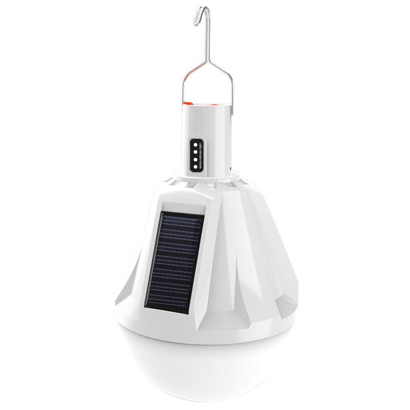 Solar Laterne tragbare wiederauf ladbare LED-Lampe im Freien wasserdichte Glühbirnen mit USB-Lade zelt Camping ausrüstung Lieferungen