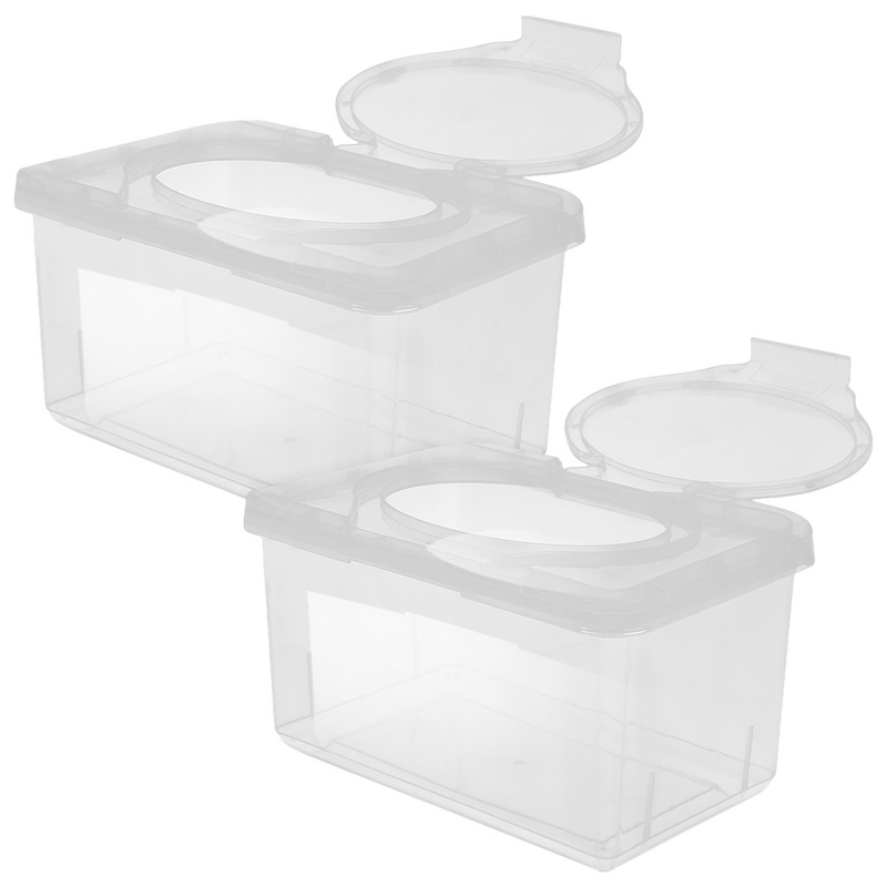 1/2pcs Baby Wet Wet Wet Wet Adult Wet Wipes For Adults For Adults Dispenser Portable Dustproof Tissue Storage Box With Lid For