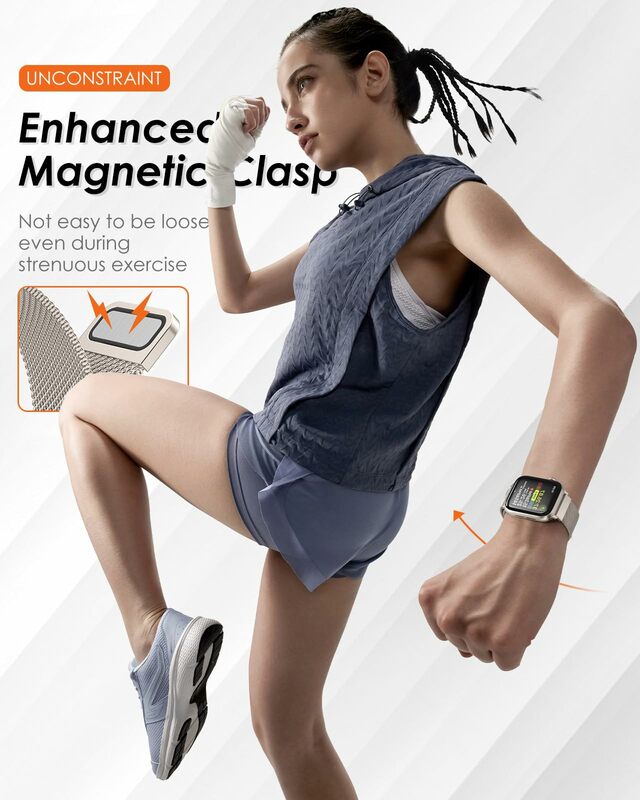 Correa magnética para apple Watch, banda de 44mm, 40mm, 45mm, 49mm, 41mm, 38mm, 42mm, 40mm, 44mm, pulsera iwatch Series 9, 3, 6, 4, 5, SE, 7, 8, Ultra 2
