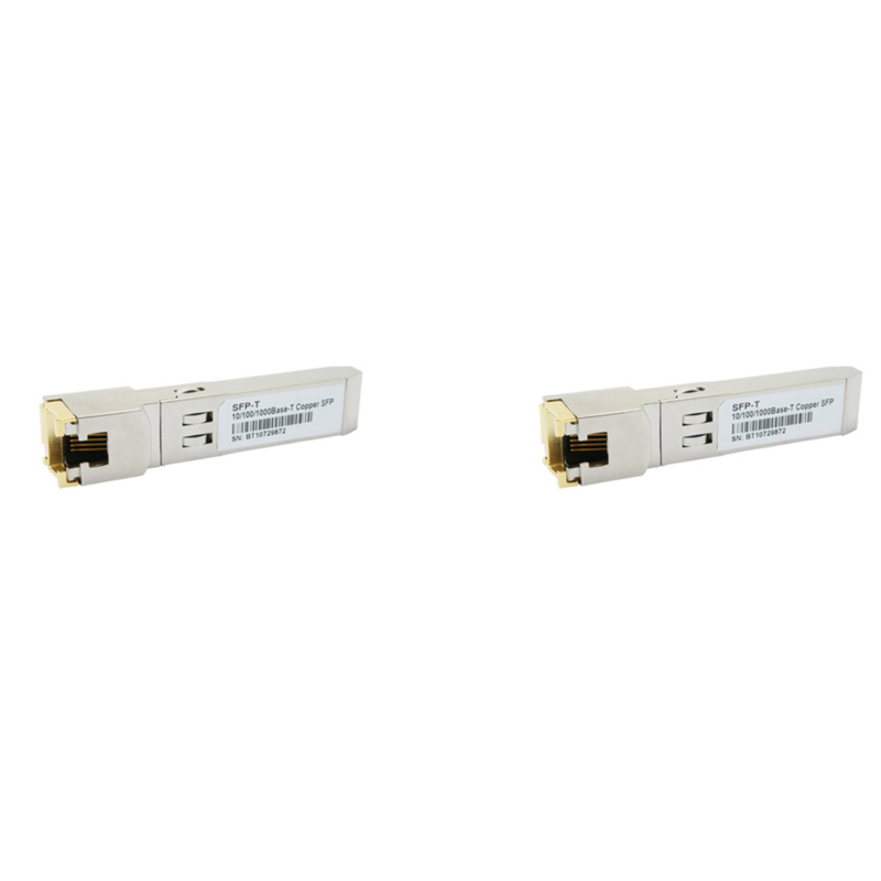 2X Gigabit RJ45 moduł SFP 10/100/1000Mbps SFP Copper RJ45 nadajnik-odbiornik SFP gigabitowy włącznik Ethernet