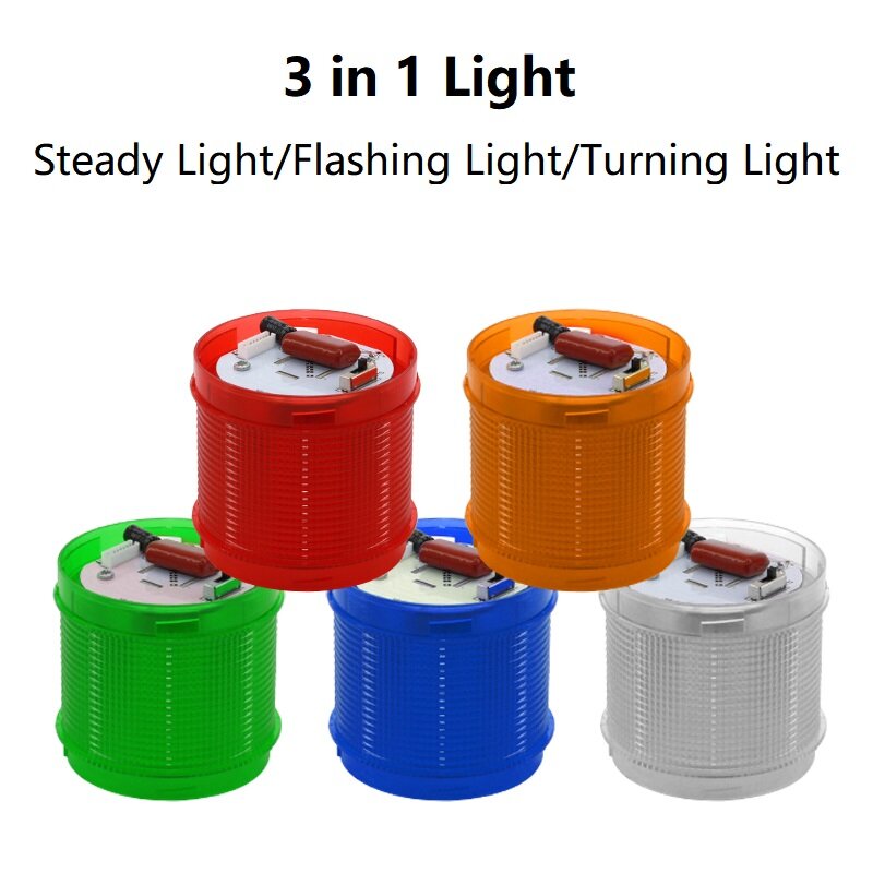 Stack Light para Máquina Ferramenta com CE, Lâmpada, LED, Girando, Um Sinal, Alarme, Estável, 70mm de Diâmetro, Estável, IP30