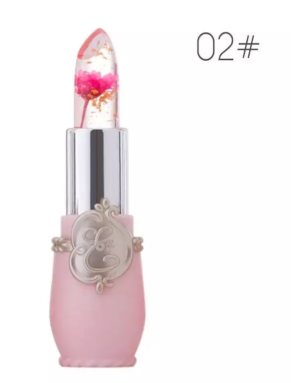 Lipstik Bunga Anti Air Lipstik Jeli Bunga Transparan Berubah Warna Tahan Lama 6 Warna Lipstik Bunga Lip Balm