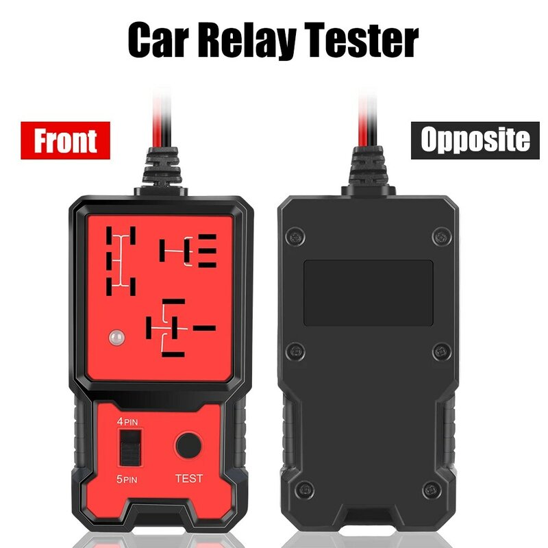 Penguji Relay mobil Universal 12V, alat diagnostik penganalisa kendaraan otomotif elektronik untuk pemeriksa baterai otomatis