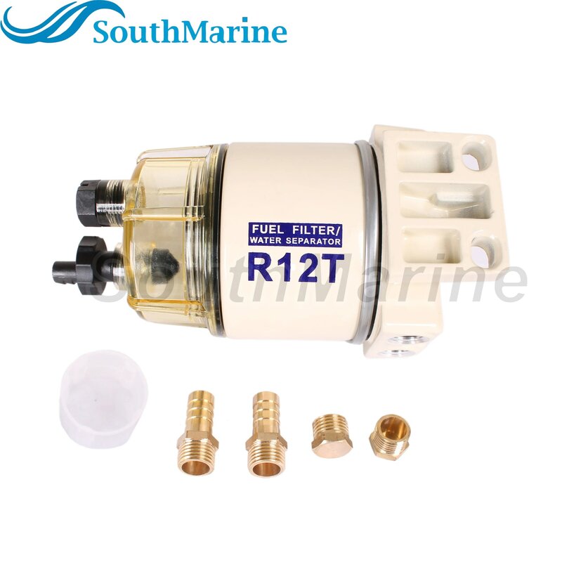 Separador de água do filtro de combustível para gasolina e diesel, S3240, R12T, 120AT, RK10222, 18-99193, 18-7987 Marine Boat Motor