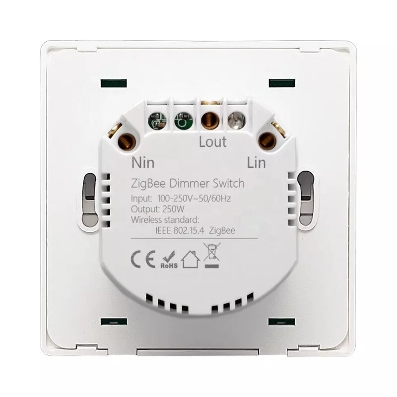 Lonsonho-atenuador inteligente Tuya Zigbee, interruptor de 220V para lámpara Led, automatización del hogar, Compatible con asistente de Google Alexa, UE y Reino Unido