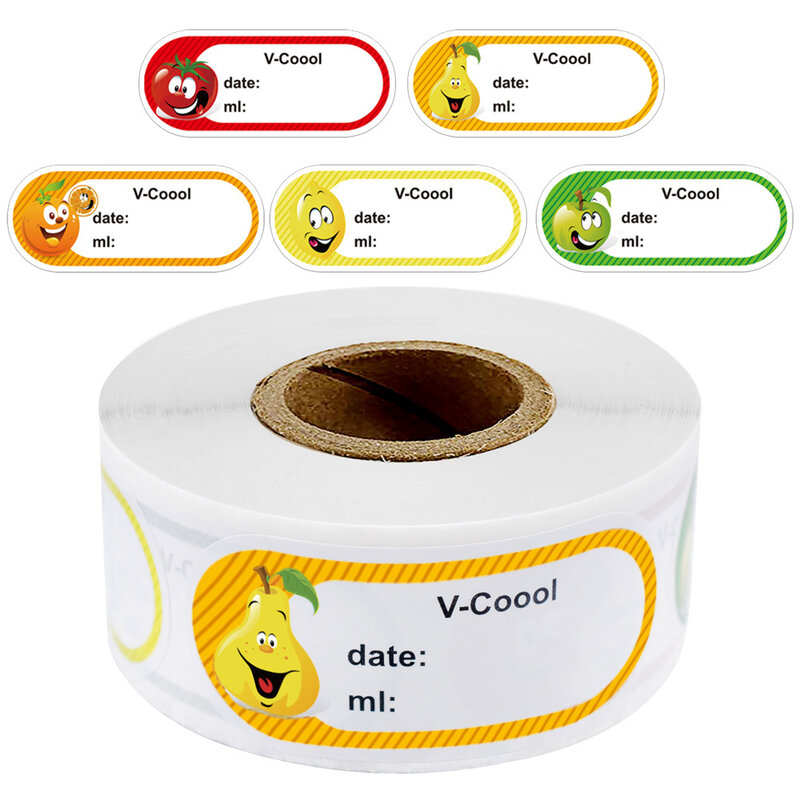250pcs / Roll 25*50mm Popular Household Kitchen Food Marking Date Roll self-adhesive Label Thank You For Your Order Stickers