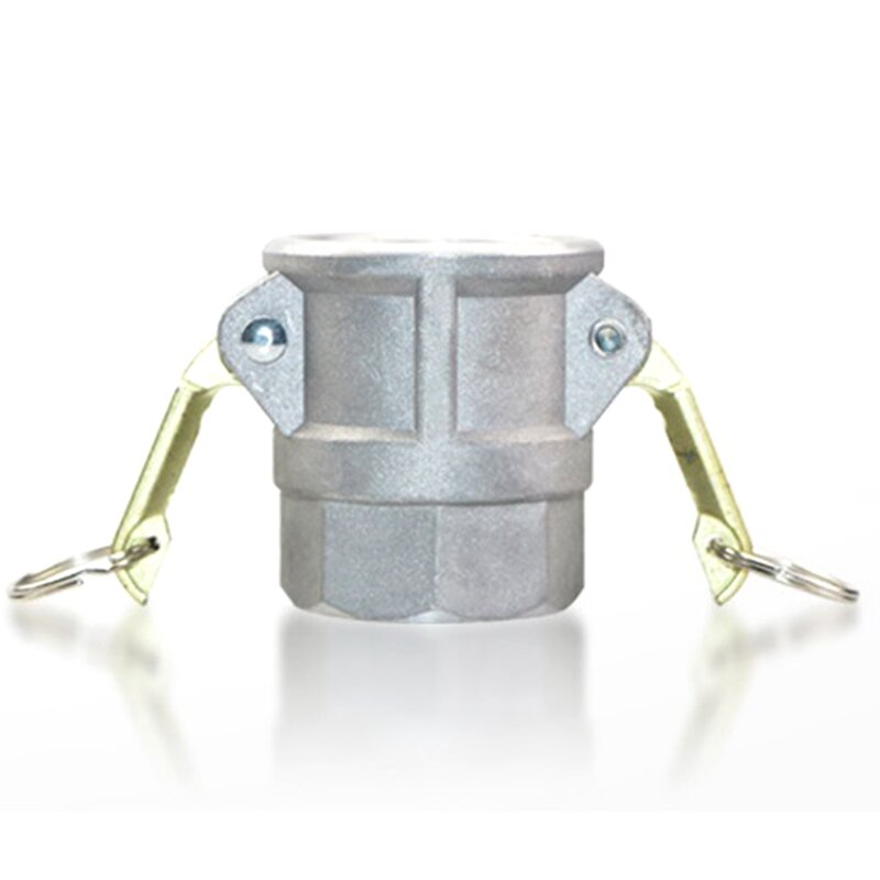 Alumínio Gravidade Cast Lock Fittings, Cam e encaixe de mangueira Groove, alças de latão resistente, 2 "D