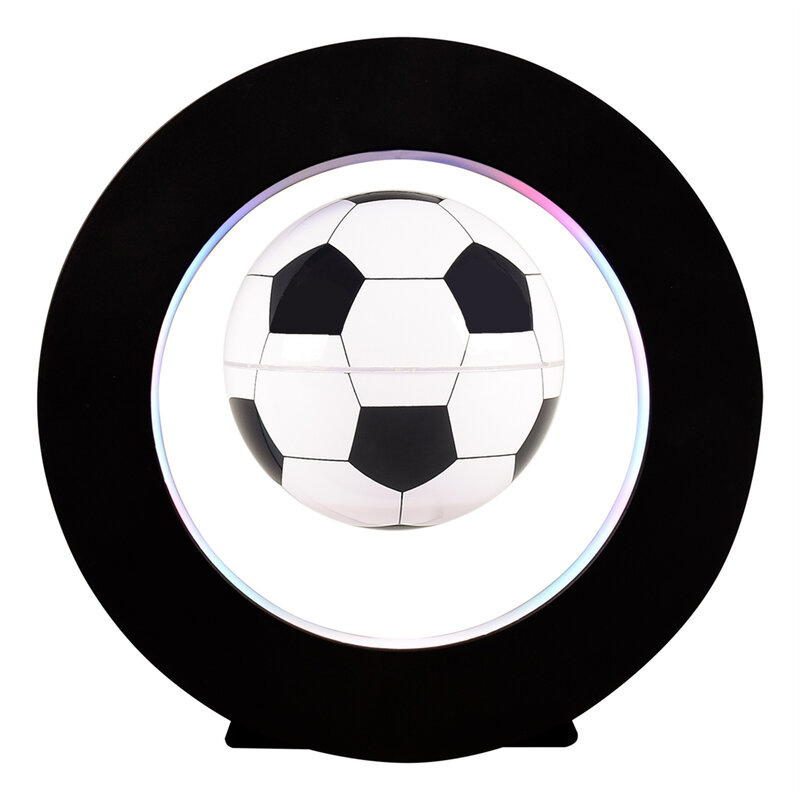 Магнитный левитационный плавающий футбольный мяч со штативом, вращающийся футбольный мяч для дома и офиса, настольный гаджет, подарок на день рождения для мужчин и детей