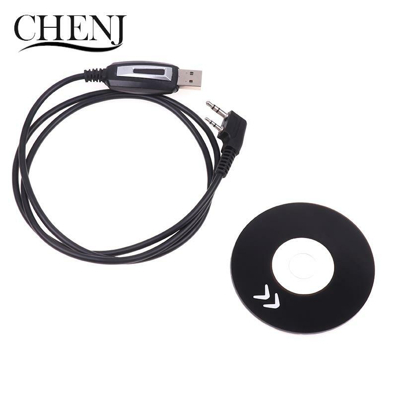 Cable de programación USB con CD de controlador para UV-5RE, Radio bidireccional, Walkie Talkie, Pofung UV 5R, UV-5R