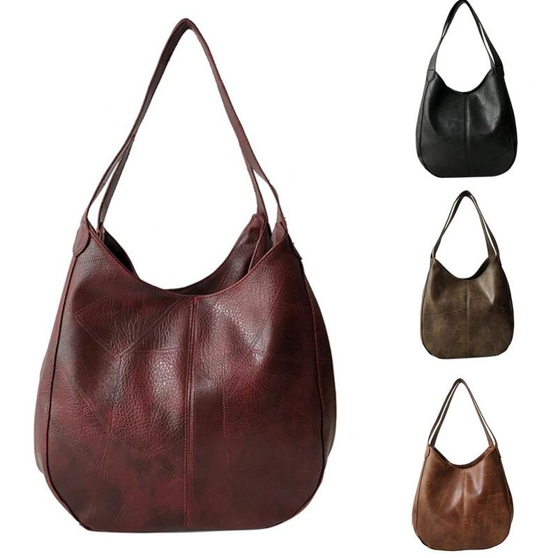Женские сумки, винтажная роскошная кожаная сумка через плечо, дизайнерская большая современная модная брендовая женская сумка