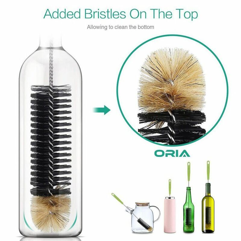 New Nylon Cleaning Brush Plastic Multi-function Suspensible Cup Scrubber Milk Bottle Brush Cleaning Tool Glass Cleaner