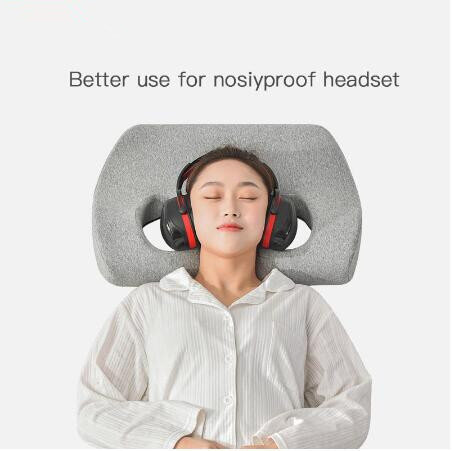 Noise-Proof Headset Gat Kussen Memory Foam Kussen Release Oren Pijn Kussen Met Gat Voor Side Sleeper
