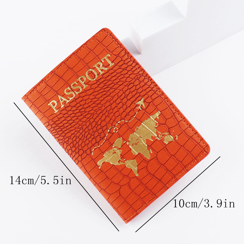 1PCS Women Men Passport Holder ID Cover Portable Bank Card Passport Business PU Leather Wallet Case Gift Travel Accessories 