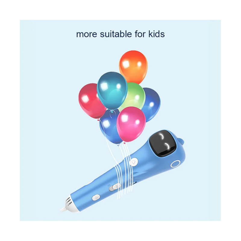 Bolígrafo 3D de filamento PCL para niños y niñas, pluma de impresión 3D antiquemaduras de baja temperatura, juguetes de dibujo DIY, regalo de cumpleaños y Navidad