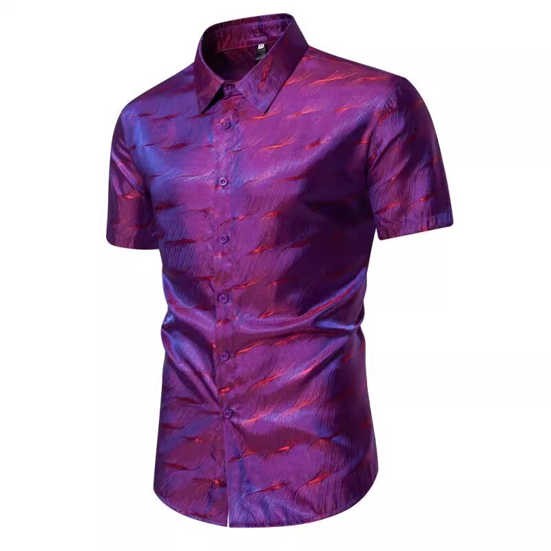 Роскошные волнистые Жаккардовые Рубашки, дизайнерская одежда для ночного клуба, мужской костюм для дискотеки, сценические рубашки, Мужская модная уличная одежда, рубашка