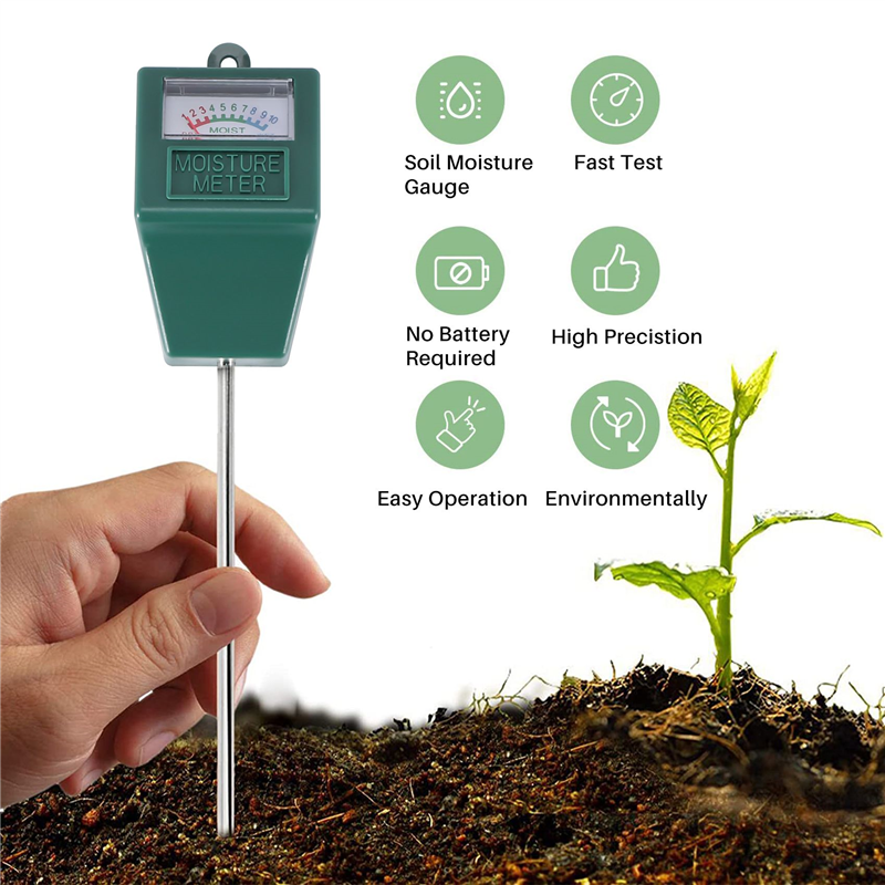 Medidor de umidade do solo para plantas em vaso, medidor de água vegetal, higrômetro, interior e exterior, jardim e gramado, fazenda