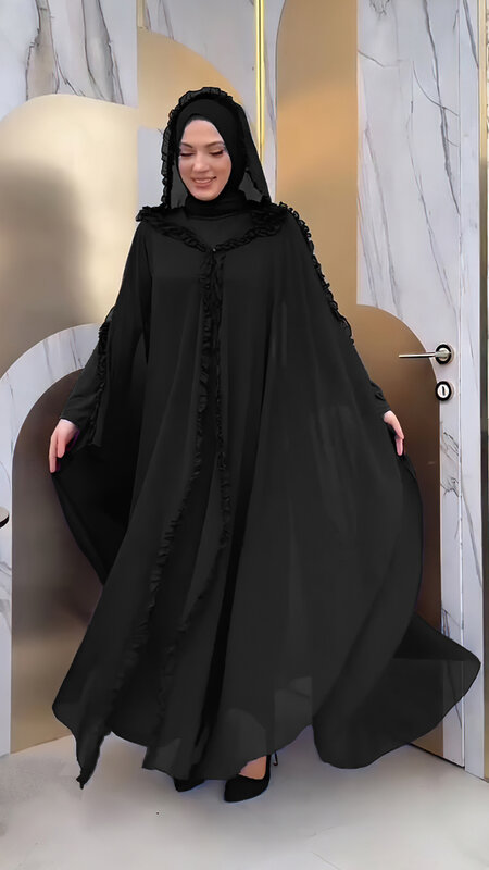 Vêtements africains à capuche, châle arc-en-ciel mia everak, robe pour femmes musulmanes, ensembles manteau cardigan turc, vêtements islamiques