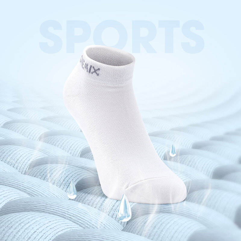 Onemix 7 par cor aleatória & tamanho entrega meias esportivas masculinas confortável macio interior casual treinamento meias de algodão para corrida