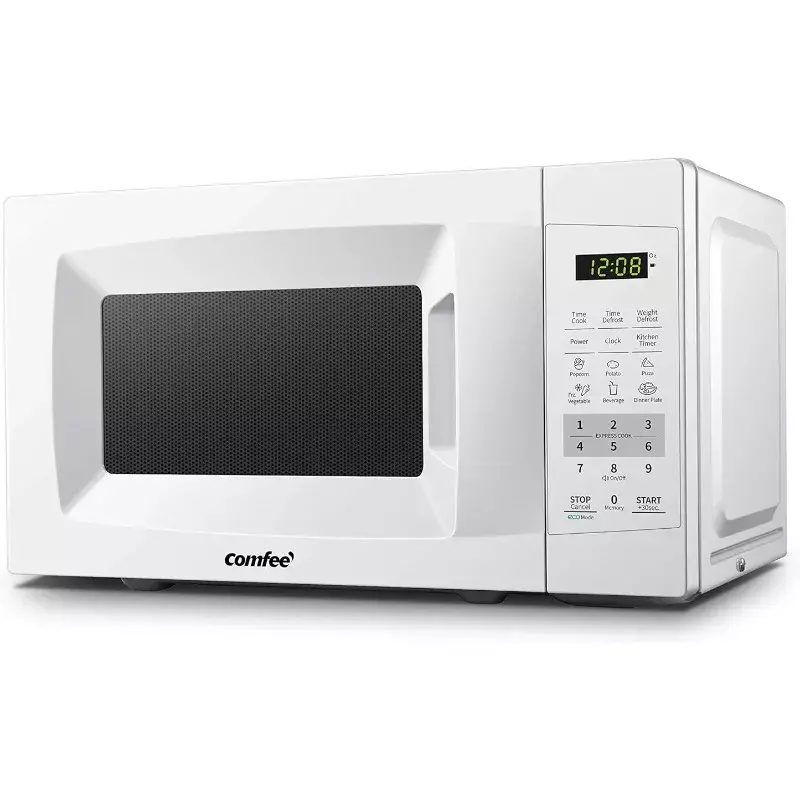 Countertop Microwave Oven with Sound On/Off, ECO Mode and Easy One-Touch Buttons, 0.7 Cu Ft/700W, You deserve it