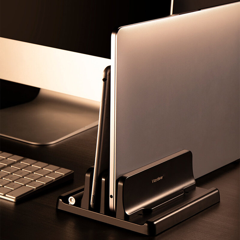 조정 가능한 휴대용 노트북 테이블 스탠드, 수직 지지대, 데스크탑 태블릿 홀더, 아이패드 맥북 맥 프로용, 베이스 브래킷 액세서리