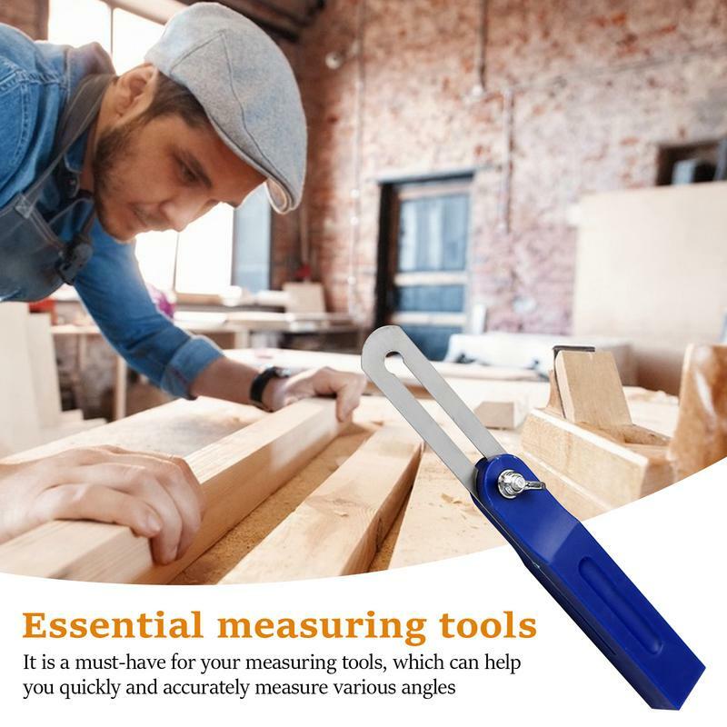 Carpenter Square Precision Metal T Track, Régua de bolso, Wood Working, Scribing Measure Tools for Family