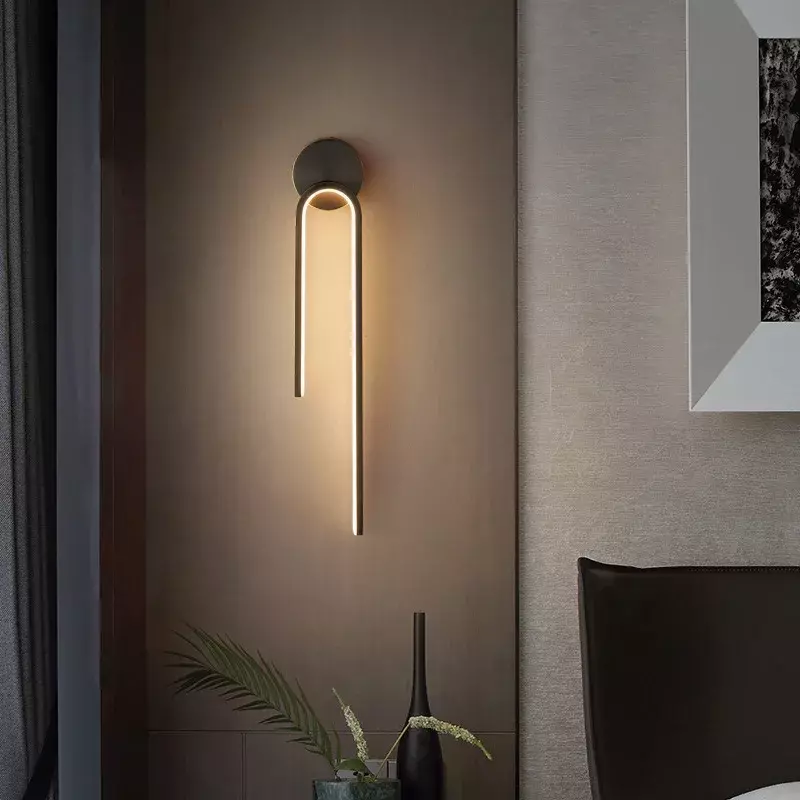 Современная искусственная настенная лампа для гостиной, задний фон, прикроватная настенная лампа для спальни, домашний декор, светильник, бра, бра, блеск